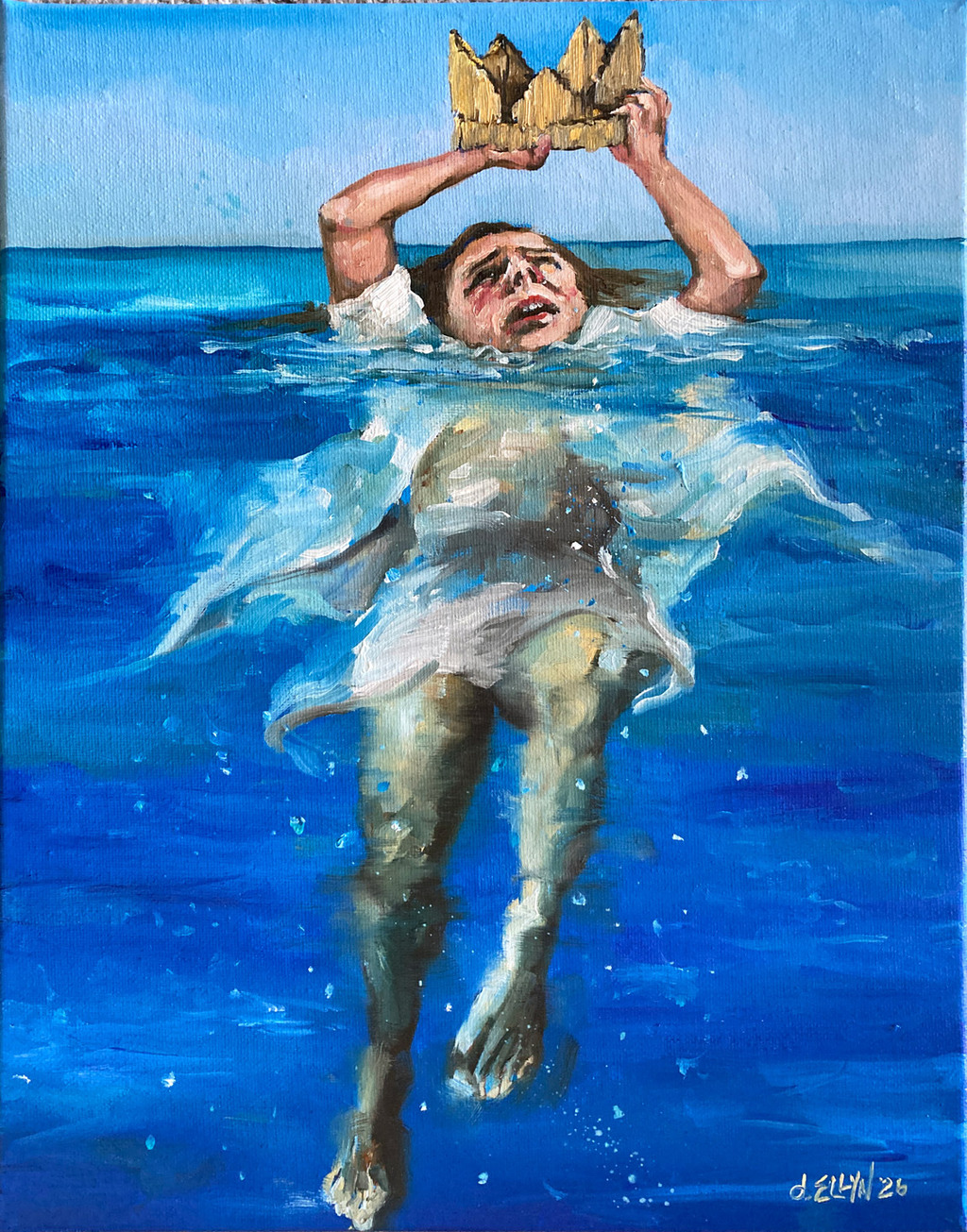 Manny painting by Dana Ellyn. acrylic on canvas