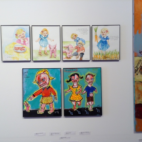 Ellyn & Sesow "Fun with Dick and Jane" exhibit at FOE Gallery in Northhampton, MA