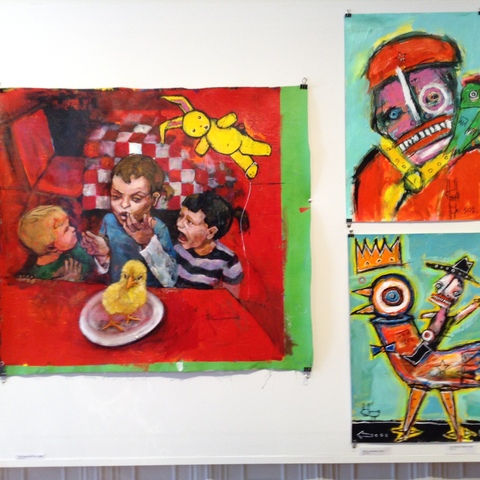 Ellyn & Sesow "Fun with Dick and Jane" exhibit at FOE Gallery in Northhampton, MA