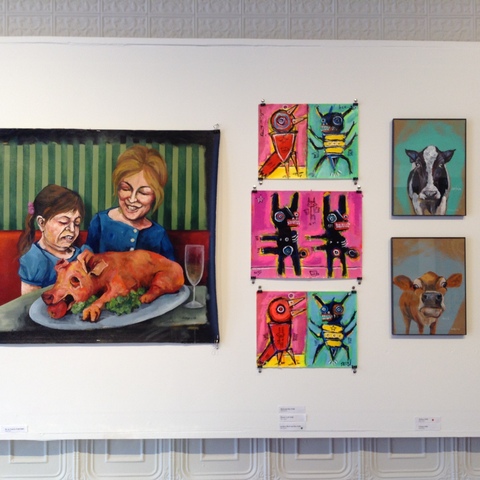 Ellyn & Sesow "Fun with Dick and Jane" exhibit at FOE Gallery in Northhampton, MA