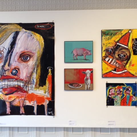 Ellyn & Sesow "Fun with Dick and Jane" exhibit at FOE Gallery in Northhampton, MA