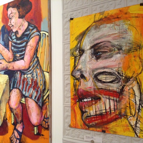 Ellyn & Sesow "Fun with Dick and Jane" exhibit at FOE Gallery in Northhampton, MA