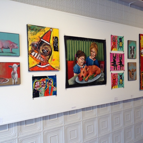 Ellyn & Sesow "Fun with Dick and Jane" exhibit at FOE Gallery in Northhampton, MA