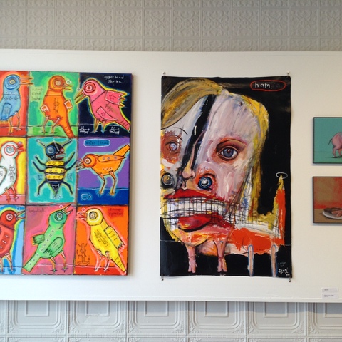 Ellyn & Sesow "Fun with Dick and Jane" exhibit at FOE Gallery in Northhampton, MA
