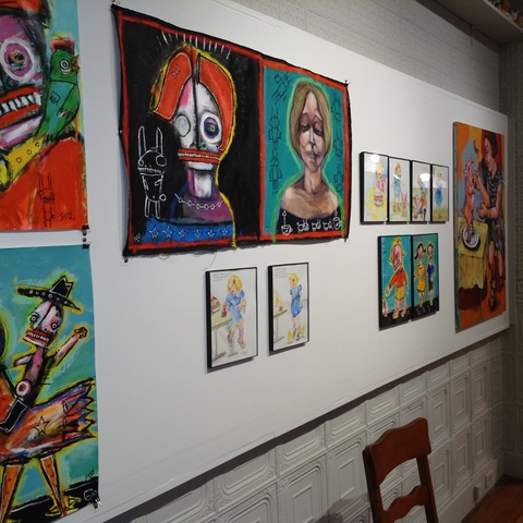 Ellyn & Sesow "Fun with Dick and Jane" exhibit at FOE Gallery in Northhampton, MA