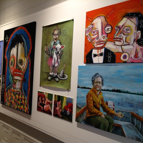 Ellyn & Sesow "Fun with Dick and Jane" exhibit at FOE Gallery in Northhampton, MA