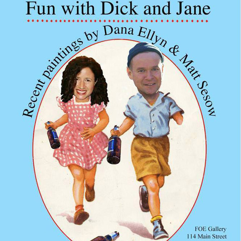 Ellyn & Sesow "Fun with Dick and Jane" exhibit at FOE Gallery in Northhampton, MA