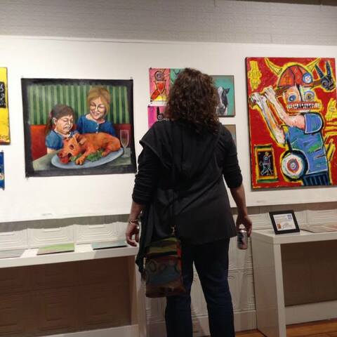 Ellyn & Sesow "Fun with Dick and Jane" exhibit at FOE Gallery in Northhampton, MA