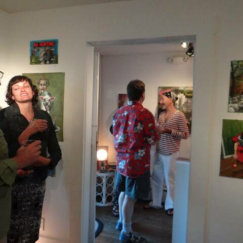 Ellyn and Sesow "Fairytales & Folklore" exhibit at AMP Art Market, Provincetown MA