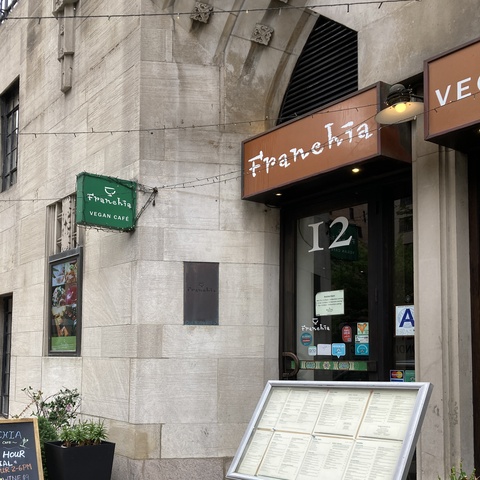 Vegan lunch at Franchia Cafe