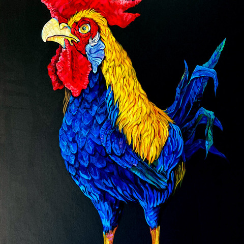 Giant Rooster by Dana Ellyn
