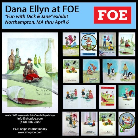 Ellyn & Sesow "Fun with Dick and Jane" exhibit at FOE Gallery in Northhampton, MA