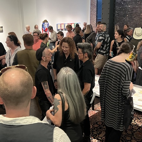 The crowds at opening night of No Matter What at Pen + Brush on June 26 2025
