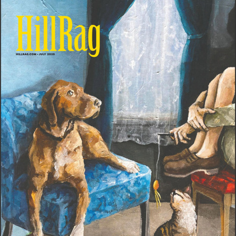 The HILL RAG cover art. Family Meeting by Dana Ellyn
